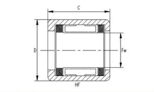 Hf Series One Way Needle Bearing with Steel Spring
