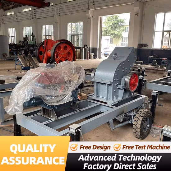 China Factory Rock Stone Crusher Mobile Small Mini Limestone Gold Ore Coal Hammer Crusher for Sale